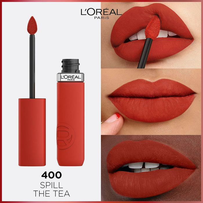 Ruj lichid L'Oreal Make Up Infaillible Matte Resistance Spill the Tea Nº 400 (1 Unități)