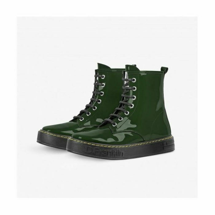Cizme D.Franklin Berlian Patent Verde (37)
