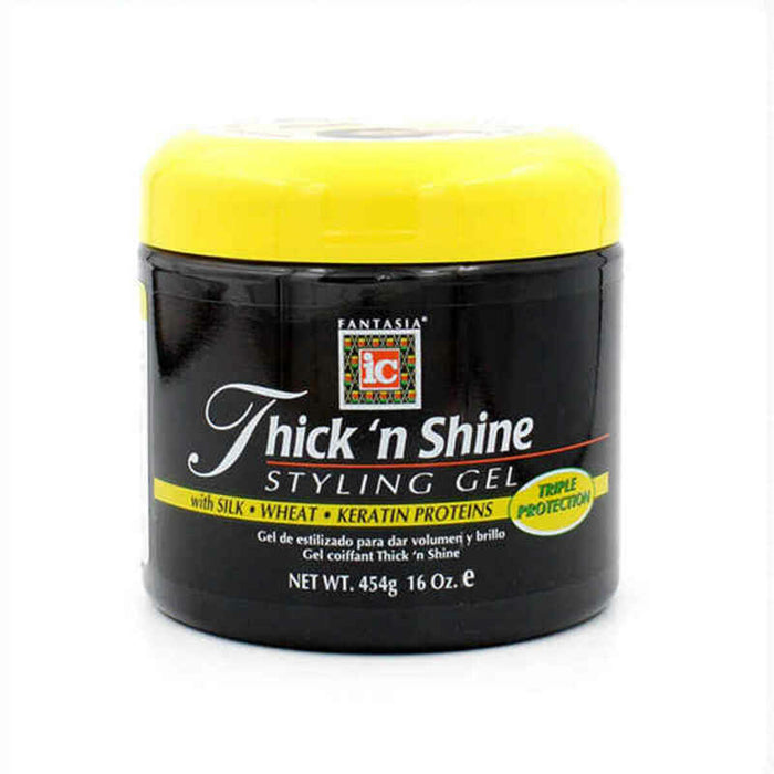 Gel de Modelare Fantasia IC Thick'n Shine Styling  Luciu Asigură volum părului Keratină (454 ml)