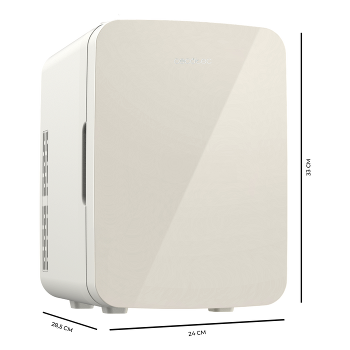 Mini frigider Cecotec Bolero MiniCooling 10L Bahamas Beige, 10 l, 7–65 °C, clasa E, bej