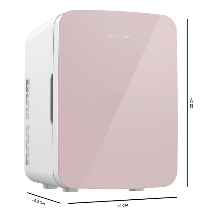 Mini frigider Cecotec Bolero MiniCooling 10L Bahamas Pink, 10 l, clasa E, roz