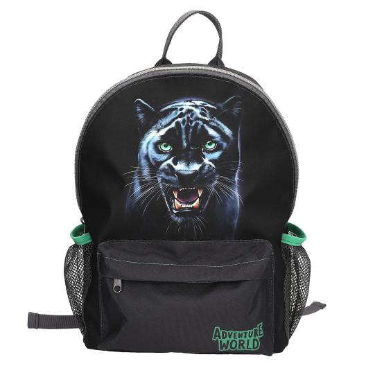 Rucsac Unknown Adventure World, model panteră, 36 x 26 x 16 cm
