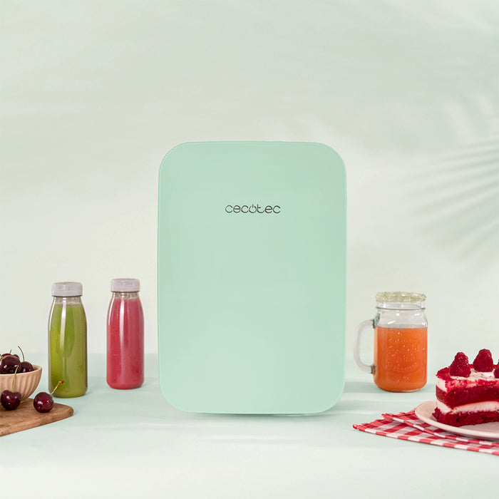 Mini frigider Cecotec Bolero MiniCooling 10L Bahamas Mint, 10 l, 7–65 °C, clasa E, verde mentă