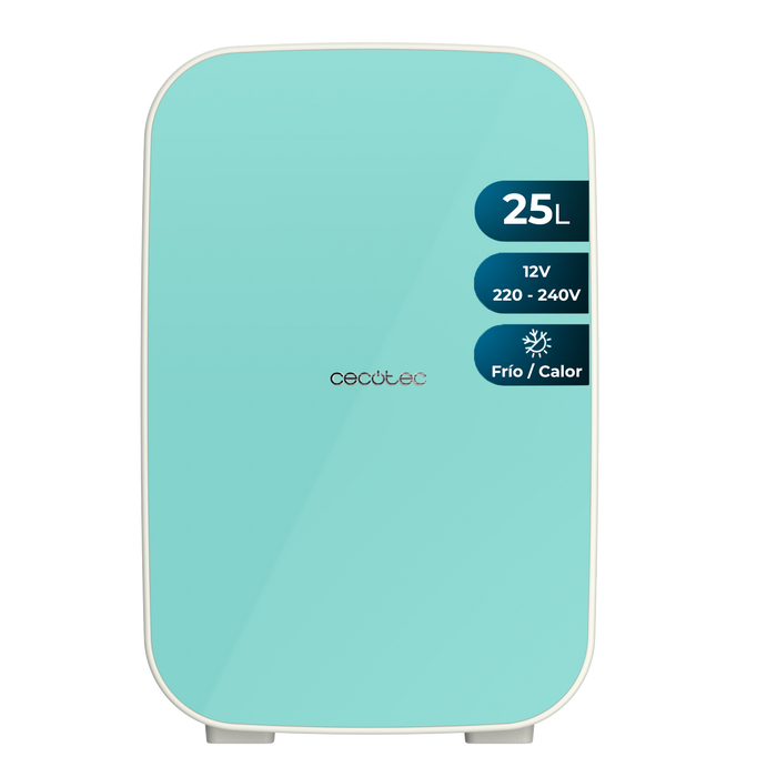 Mini frigider Cecotec Bolero MiniCooling 25L Bahamas Mint, 25 l, 7–65 °C, clasa E, verde mentă