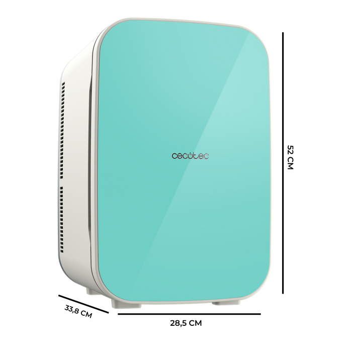 Mini frigider Cecotec Bolero MiniCooling 25L Bahamas Mint, 25 l, 7–65 °C, clasa E, verde mentă
