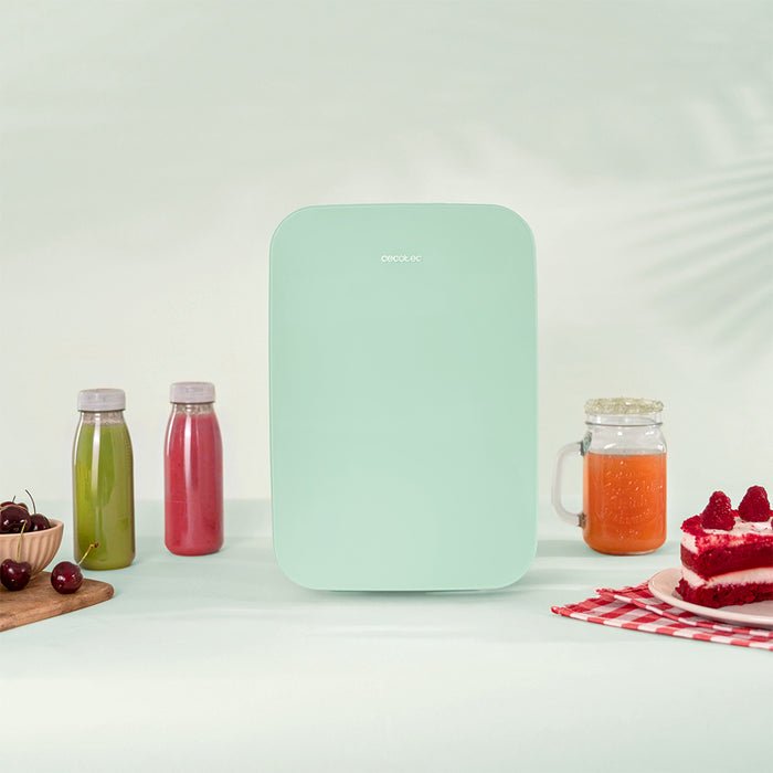 Mini frigider Cecotec Bolero MiniCooling 6L Bahamas Mint, 6 l, 12 V/220 V, 5–65 °C, verde mentă