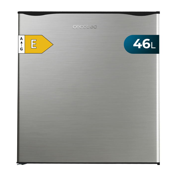 Mini frigider Cecotec GrandCooler 20000 SilentCompress Inox E, 46 l, clasa E, inox