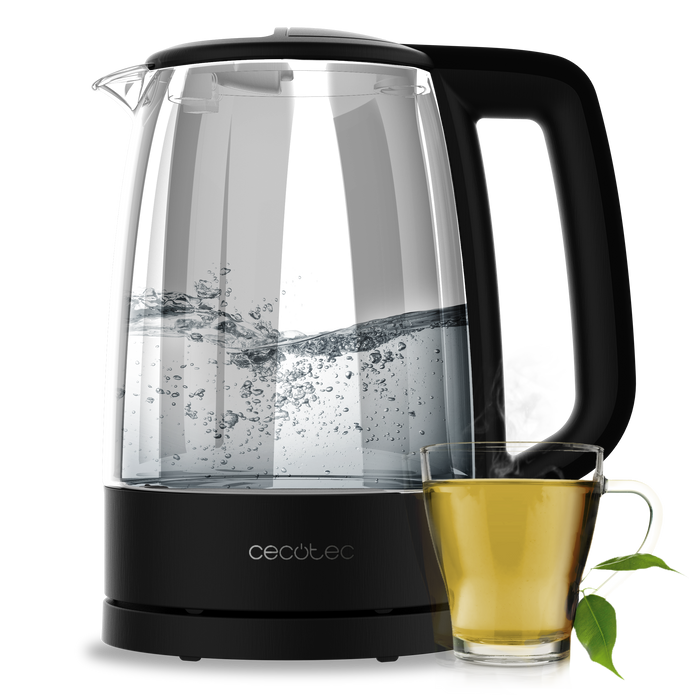 Fierbător electric Cecotec ThermoSense 320 Clear, 1,7 l, 2200 W, sticlă borosilicată