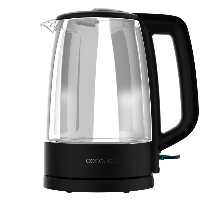 Fierbător electric Cecotec ThermoSense 320 Clear, 1,7 l, 2200 W, sticlă borosilicată