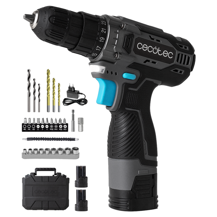 Mașină de găurit și înșurubat Cecotec PowerForce 1620 Easy Hand, 16 V, 1500 rpm, 25+1 trepte