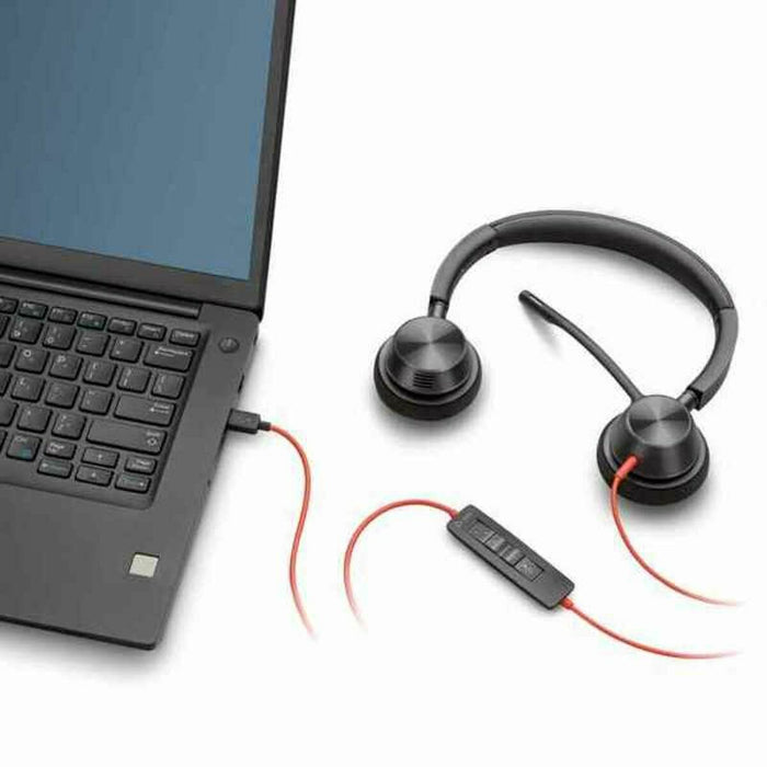 Căști cu Diademă Poly BW3320 USB-A Negru