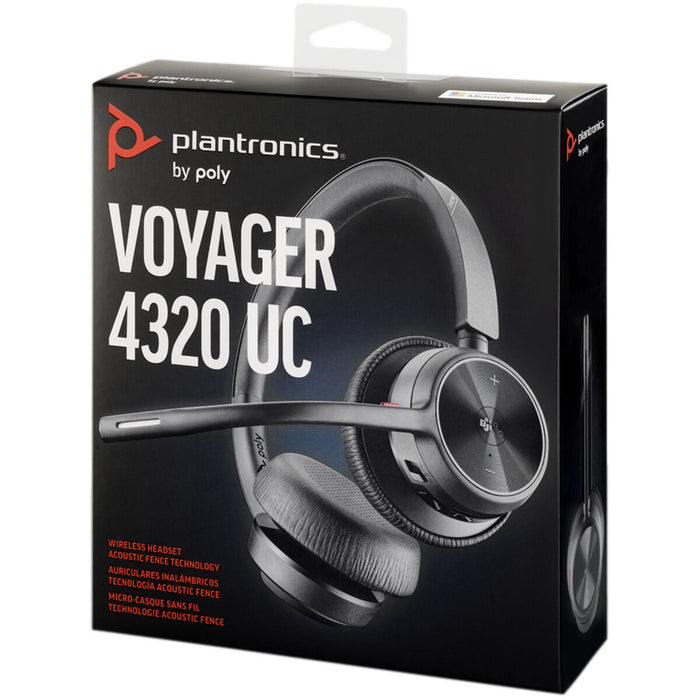 Căști cu Microfon Poly VOYAGER 4320 UC Negru