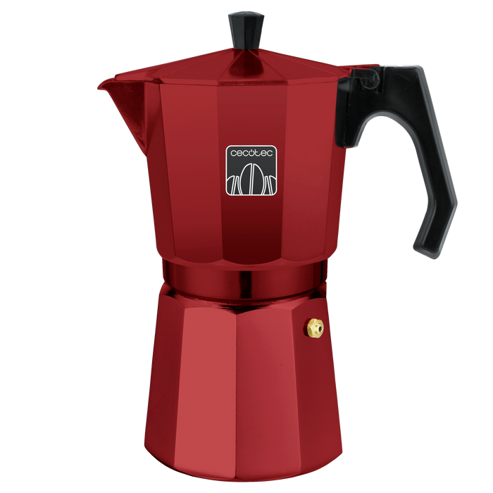 Cafetieră italiană Cecotec Mokclassic 300 Red, 150 ml, 3 cești, aluminiu, roșie