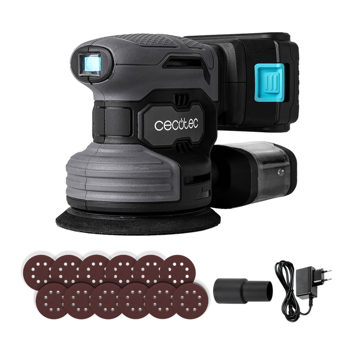Șlefuitor orbital Cecotec PerfectSurface 2120 Rotate, 21 V, 7 trepte, 13.000 rpm