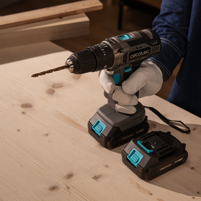 Bormașină cu percuție și înșurubare Cecotec PowerForce 2120 Impact, 21 V, 45 Nm, 1500 rpm