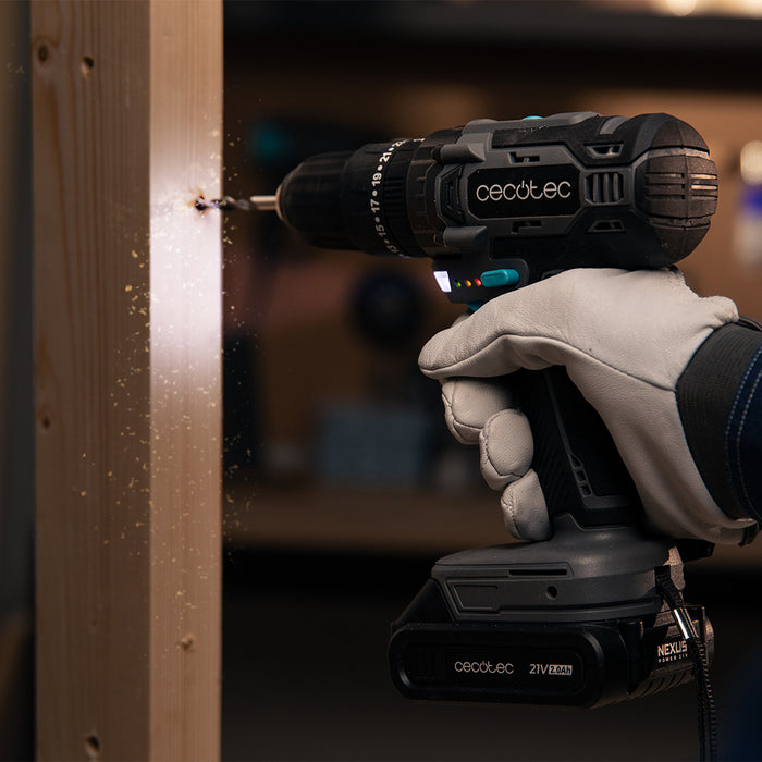 Bormașină cu percuție și înșurubare Cecotec PowerForce 2120 Impact, 21 V, 45 Nm, 1500 rpm