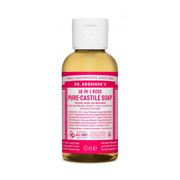 Săpun Lichid Dr Bronner's 60 ml Trandafiri