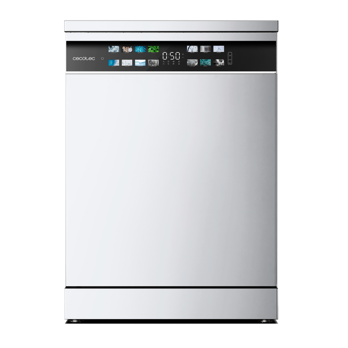 Mașină de spălat vase Cecotec Bolero Aguazero 6700 B, 15 seturi, 8 programe, clasa B, albă