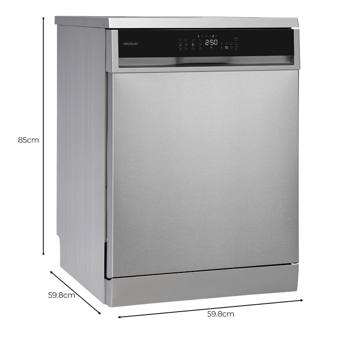 Mașină de spălat vase Cecotec Bolero Aguazero 6800 Inox A, 14 seturi, 8 programe, clasa A, inox