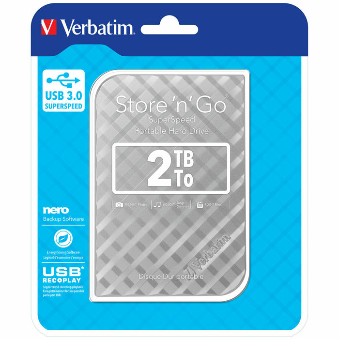Hard disk Extern Verbatim STORE 'N' GO 2 TB SSD 2 TB HDD
