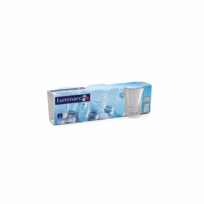 Pahar pentru shot0uri Luminarc Carajillo 110 ml Transparent Sticlă 3 Piese
