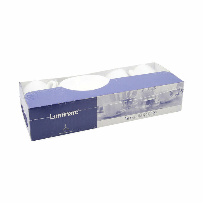 Set de Cești cu Farfurii Luminarc Carine (12 pcs) 22 cl