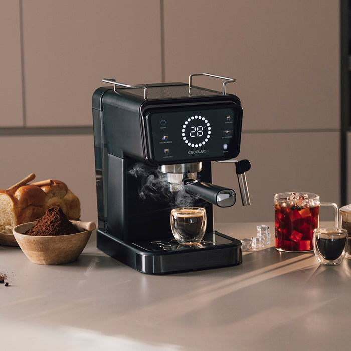 Espressor Cecotec Power Espresso Touch ColdBrew, 20 bar, rezervor 1,5 l, negru