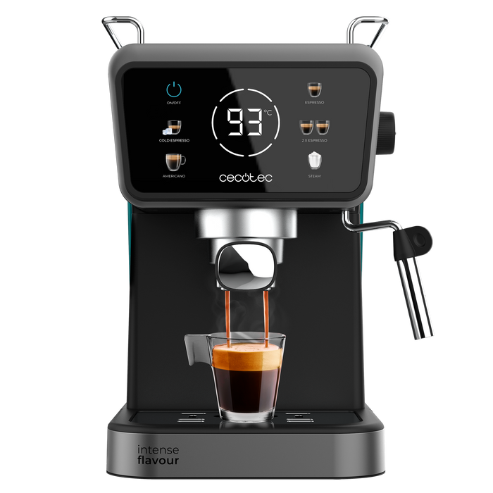 Espressor Cecotec Power Espresso Touch ColdBrew, 20 bar, rezervor 1,5 l, negru