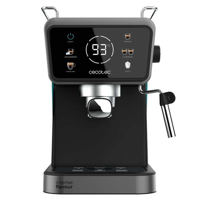 Espressor Cecotec Power Espresso Touch ColdBrew, 20 bar, rezervor 1,5 l, negru
