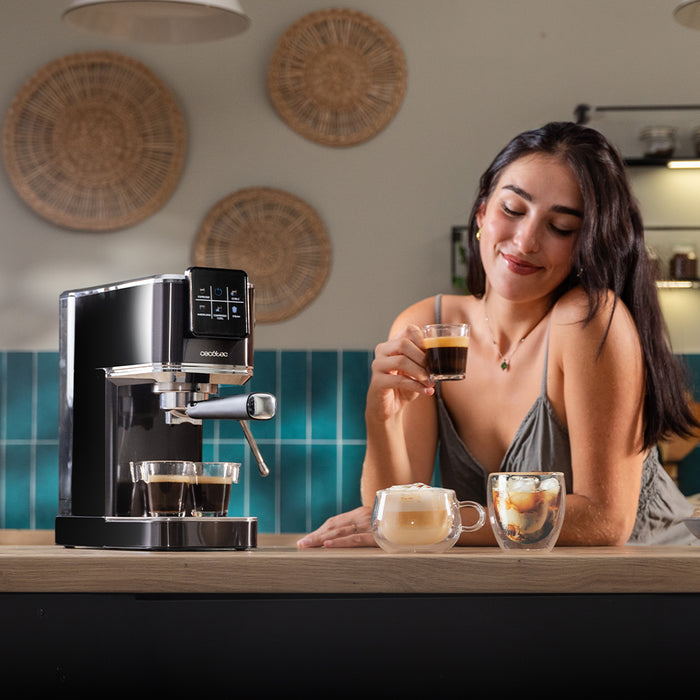 Espressor Cecotec Cafelizzia ColdBrew, 20 bar, rezervor 1,2 l, 16 × 32 × 32 cm, negru