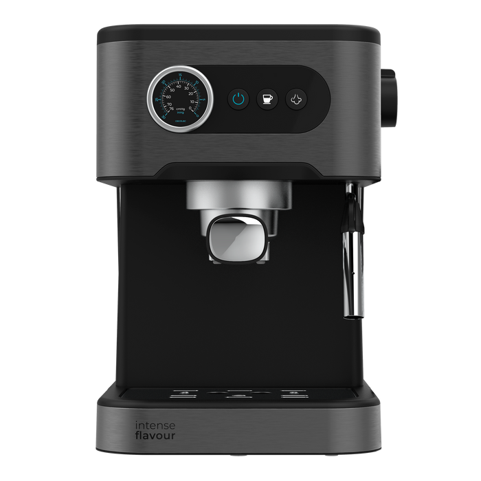Espressor Cecotec Power Espresso 20 Pro, 20 bar, rezervor 1,5 l, 22 × 27 × 30 cm, negru