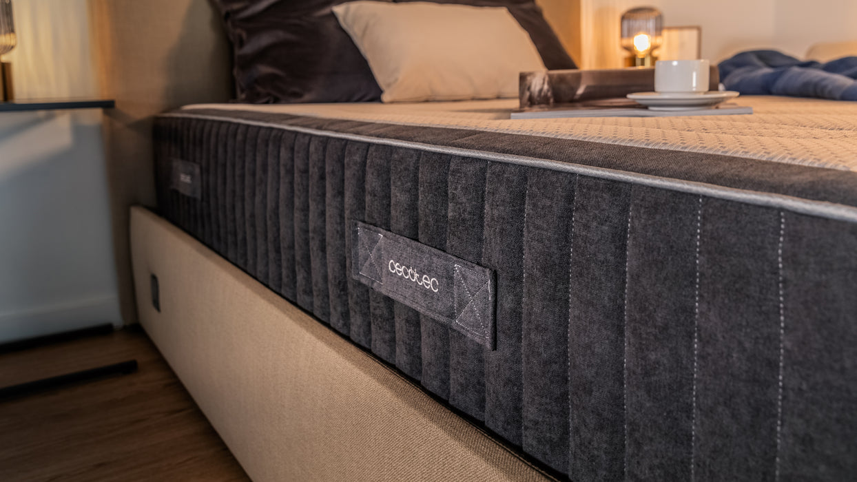 Saltea hibridă Cecotec Flow Select Breath 135x190, 135 × 190 cm, arcuri împachetate cu 7 zone, spumă viscoelastică