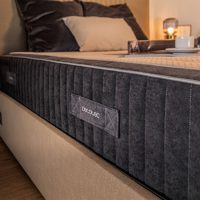 Saltea hibridă Cecotec Flow Select Breath 135x190, 135 × 190 cm, arcuri împachetate cu 7 zone, spumă viscoelastică