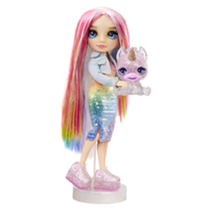 Păpușă cu animal de companie MGA Amaya Rainbow World  22 cm Articulată