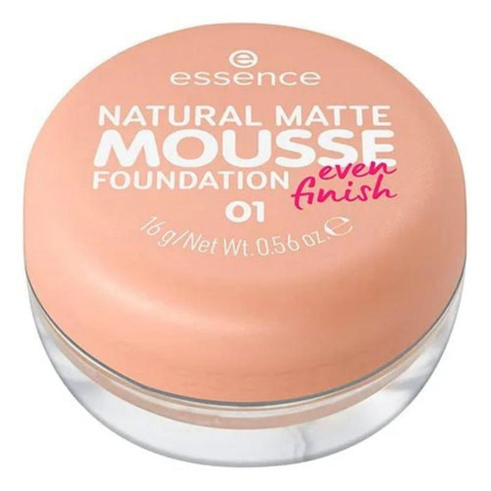 Fond de ten tip mousse Essence Natural Matte, finisaj mat, nuanța 43, 16 g