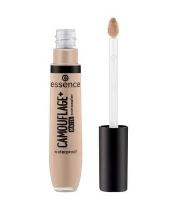 Corector lichid Essence Camouflage+ Matt, cu efect mat, rezistent la apă, nuanța 100, 8 ml
