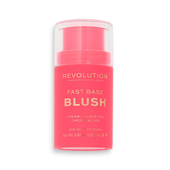 Fard de obraz cremă Makeup Revolution Fast Base Blush, pentru obraji și buze, 14 g