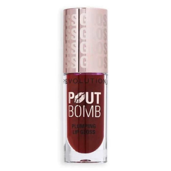 Luciu de buze Makeup Revolution Plump & Shine, efect de volum, nuanța Jelly Berry Mauve, 4.6 ml