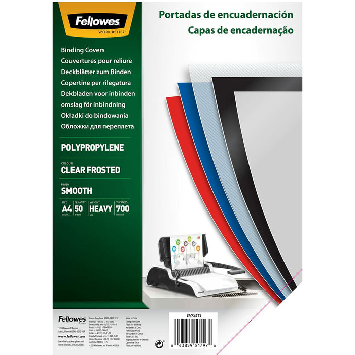 Cuvertură Fellowes 50 Unități Legare Transparent