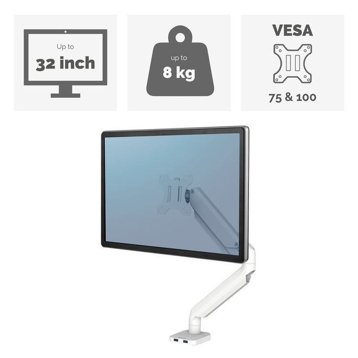 Suport de Perete Fellowes 8056401 Alb 32" 59 x 11,4 x 49,5 cm