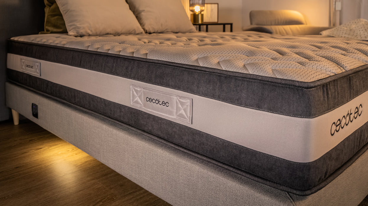 Saltea hibridă Cecotec Flow Select Touch 120x190, 120 × 190 cm, arcuri împachetate individual, spumă Soft 40