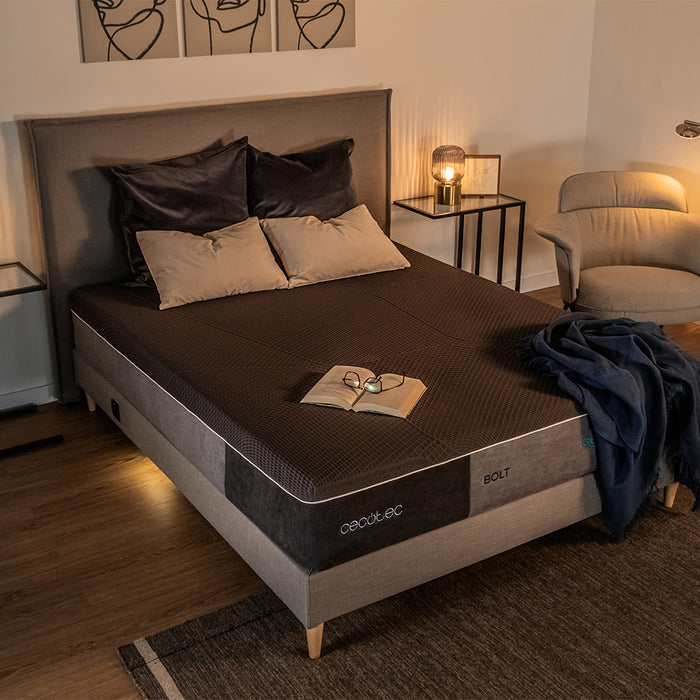 Saltea Cecotec Flow Select Bolt 80x190, 80 × 190 cm, arcuri pocket, spumă viscoelastică