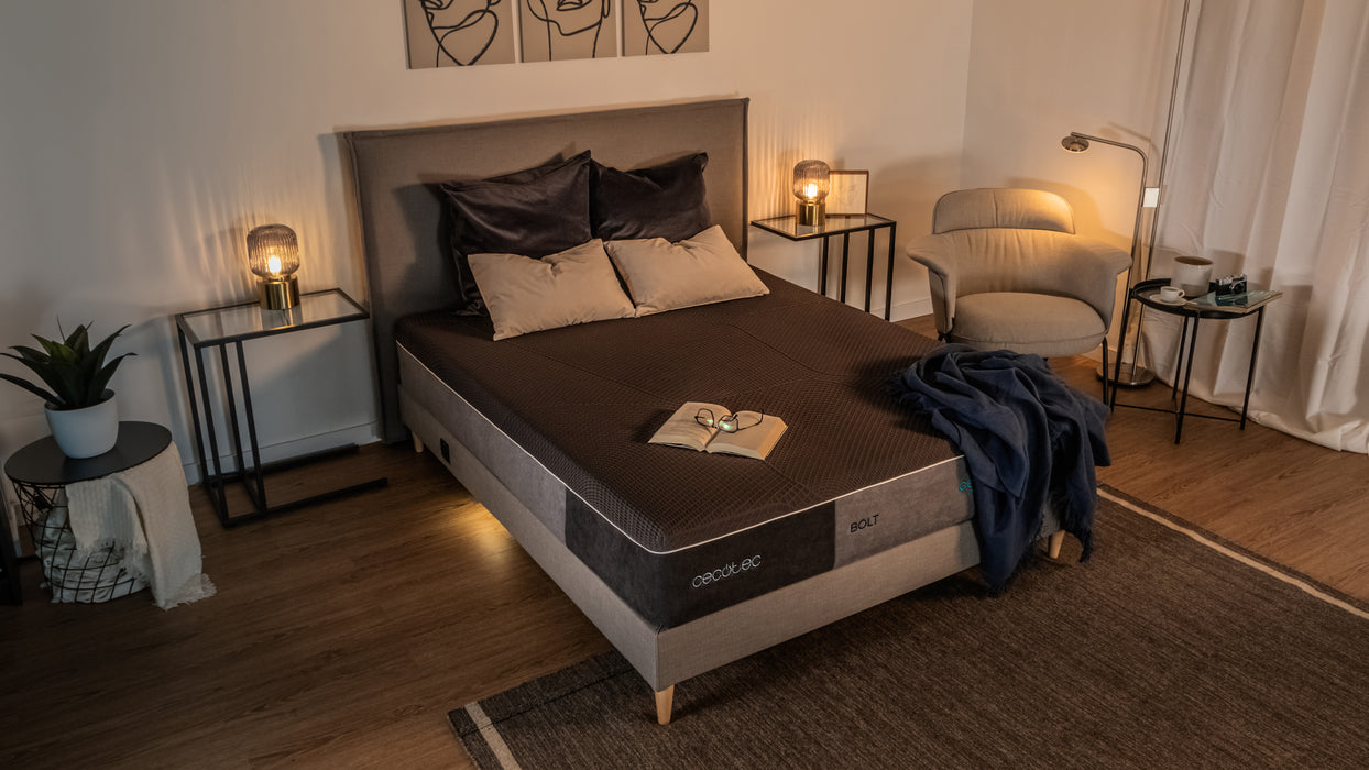 Saltea hibridă cu arcuri împachetate Cecotec Flow Select Bolt 135x190, 135 × 190 cm