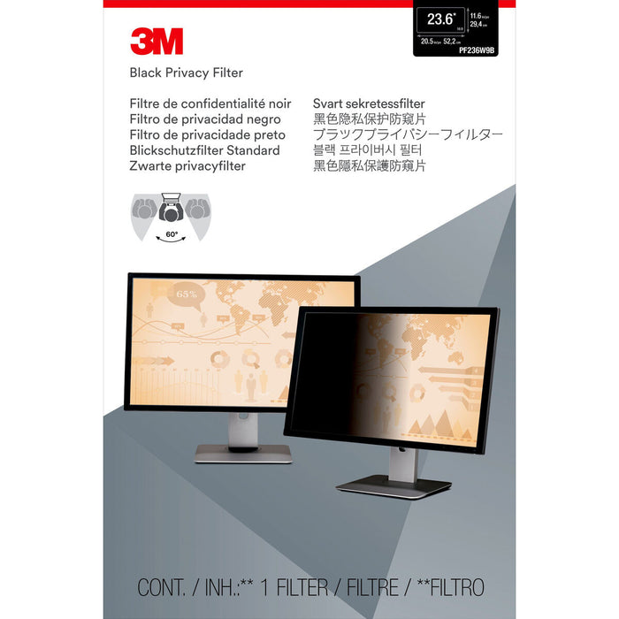 Filtru de Confidențialitate pentru Monitor 3M PF236W9B 23,6"