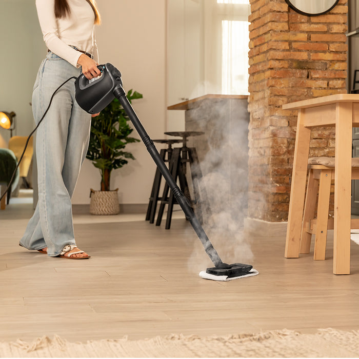 Aparat de curățat cu abur de mână Cecotec Hydrosteam 1300 Rapid Max X-Treme, 1350 W, 550 ml, 3 bari, 16 accesorii