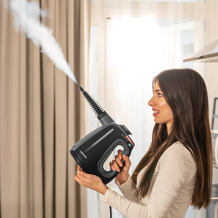 Aparat de curățat cu abur de mână Cecotec Hydrosteam 1300 Rapid Max X-Treme, 1350 W, 550 ml, 3 bari, 16 accesorii