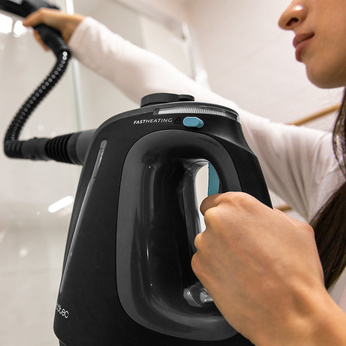 Aparat de curățat cu abur de mână Cecotec Hydrosteam 1300 Rapid Max X-Treme, 1350 W, 550 ml, 3 bari, 16 accesorii