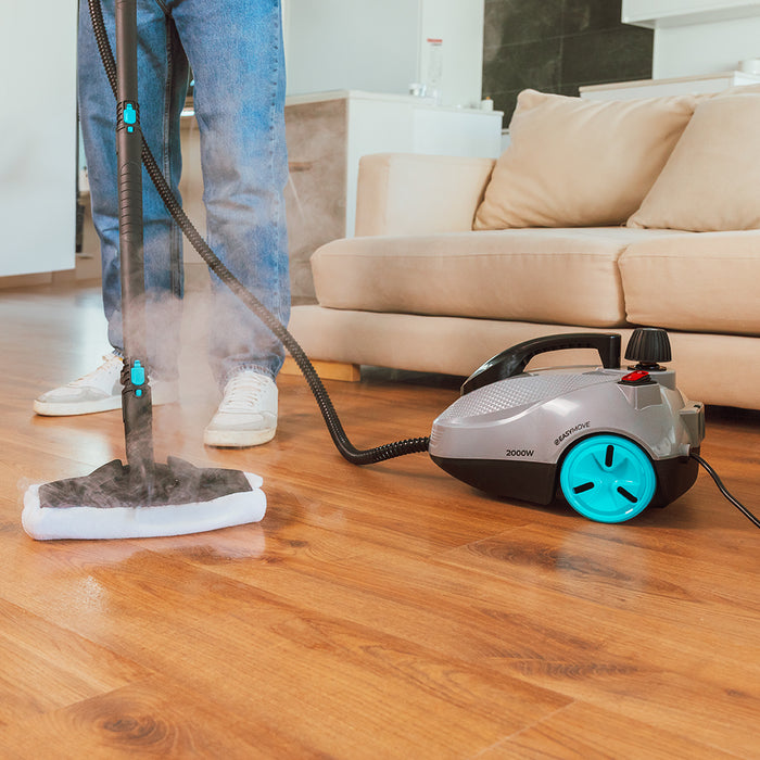 Aparat de curățat cu abur Cecotec HydroSteam 2000 EasyHome Max, 2000 W, rezervor 2 l, presiune 5 bar, 16 accesorii
