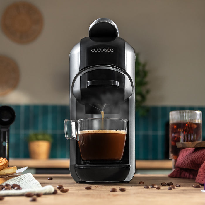 Espressor 3 în 1 Cecotec FreeStyle Compact, 1450 W, 19 bar, rezervor 0,6 l