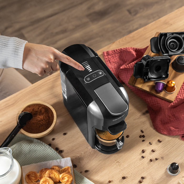 Espressor 3 în 1 Cecotec FreeStyle Compact, 1450 W, 19 bar, rezervor 0,6 l